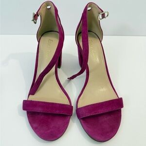 Essex Lane Moira Women’s Size 6M Rich Berry Open Toe Block Heel Strap Sandals
